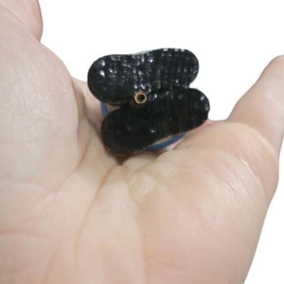 Vintage Goula Made in Spain Mouse Ornaments Set of 2 Hand Painted‎ - Picture 7 of 13